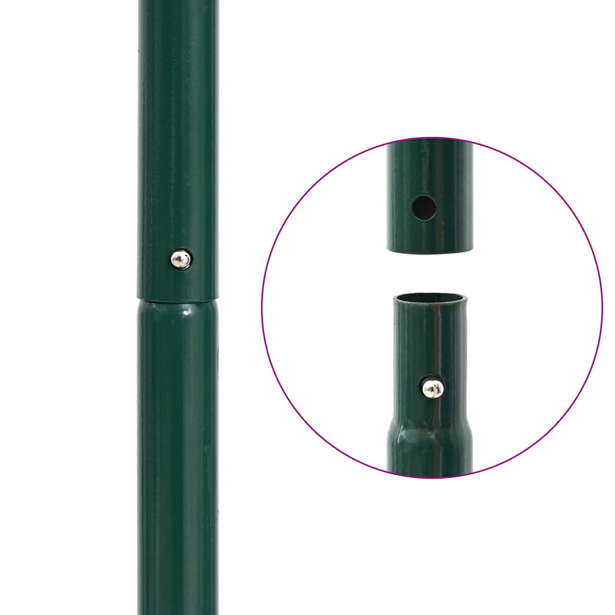vidaXL Grasroller om te trekken met beluchtingsklemmen Groen