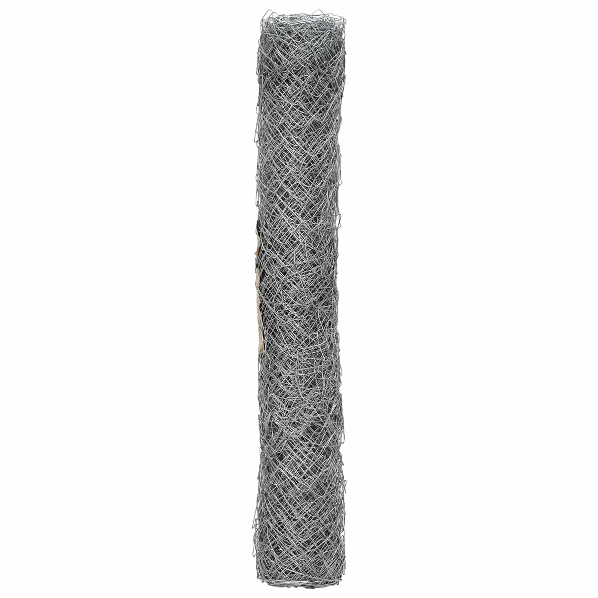vidaXL Kettinglinkheining Gegalvaniseerd 2 x 10 m Glas