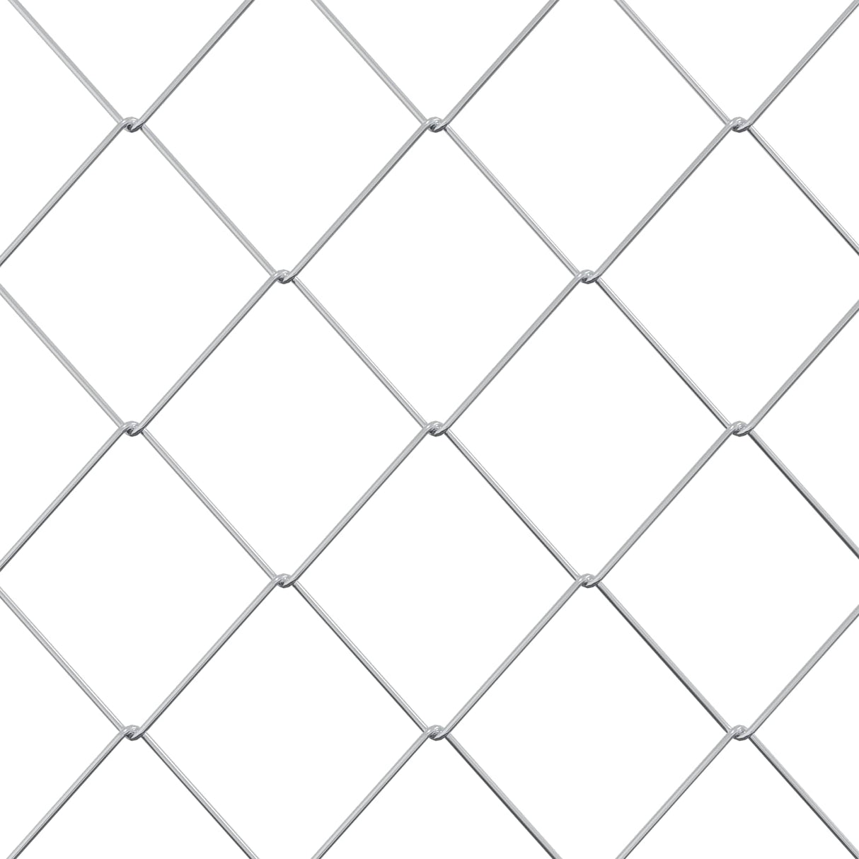 vidaXL Kettinglinkheining Gegalvaniseerd 2 x 10 m Glas