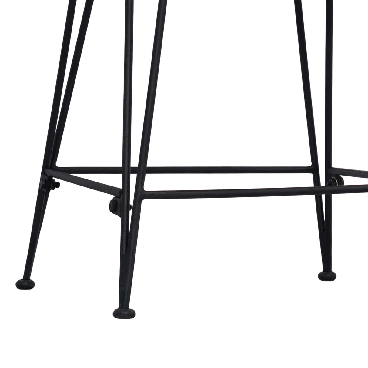 vidaXL Barkruk 2 pcs Naturel 44 x 54 x 96 cm Riet en Staal
