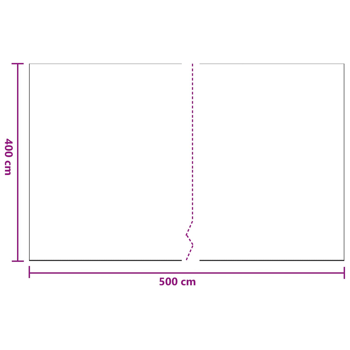 vidaXL Stofblad 6 pcs Doorzichtig 400 x 500 cm HDPE