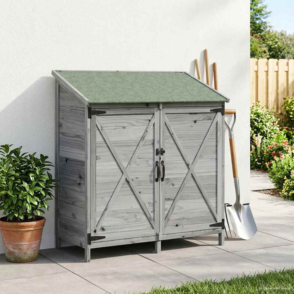 vidaXL Tuin Shed Naturel 59,5 x 56 x 113,5 cm Massief Vurenhout