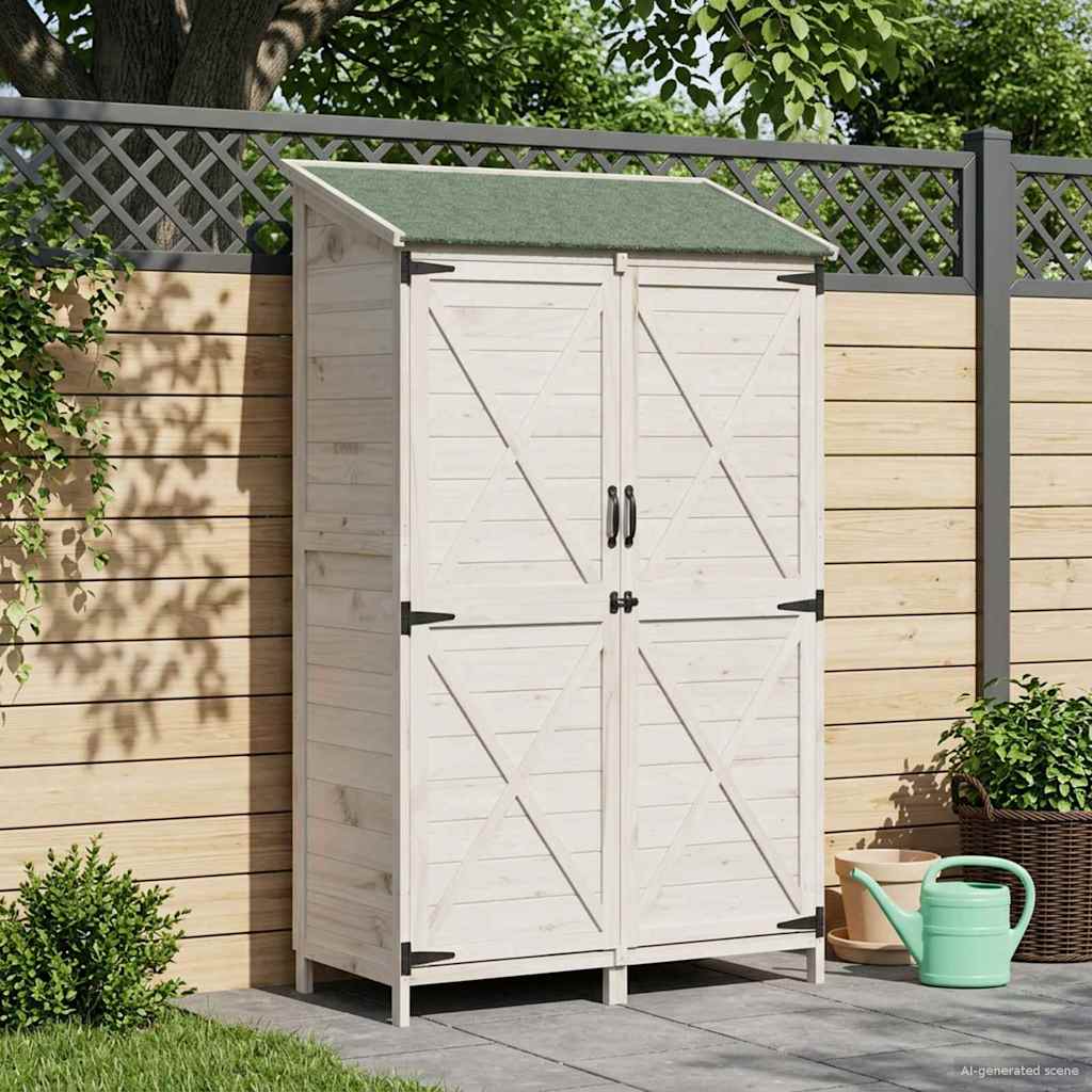 vidaXL Tuin Shed Naturel 59,5 x 56 x 113,5 cm Massief Vurenhout