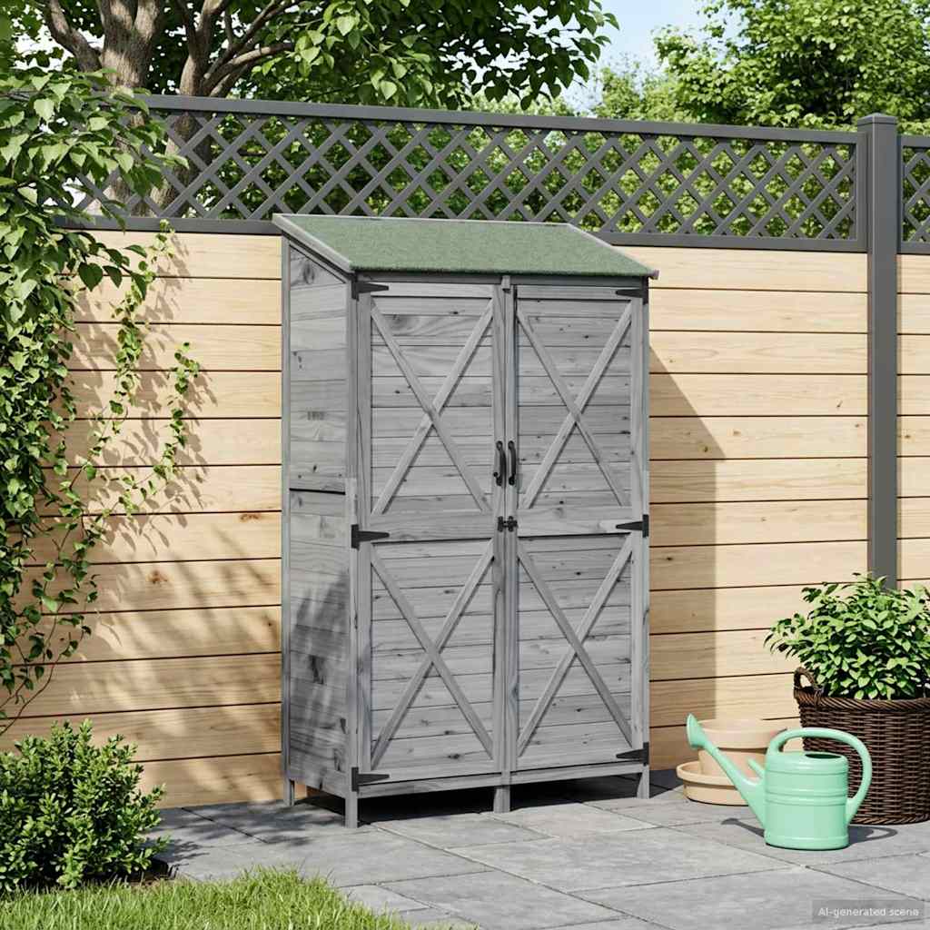 vidaXL Tuin Shed Naturel 59,5 x 56 x 113,5 cm Massief Vurenhout