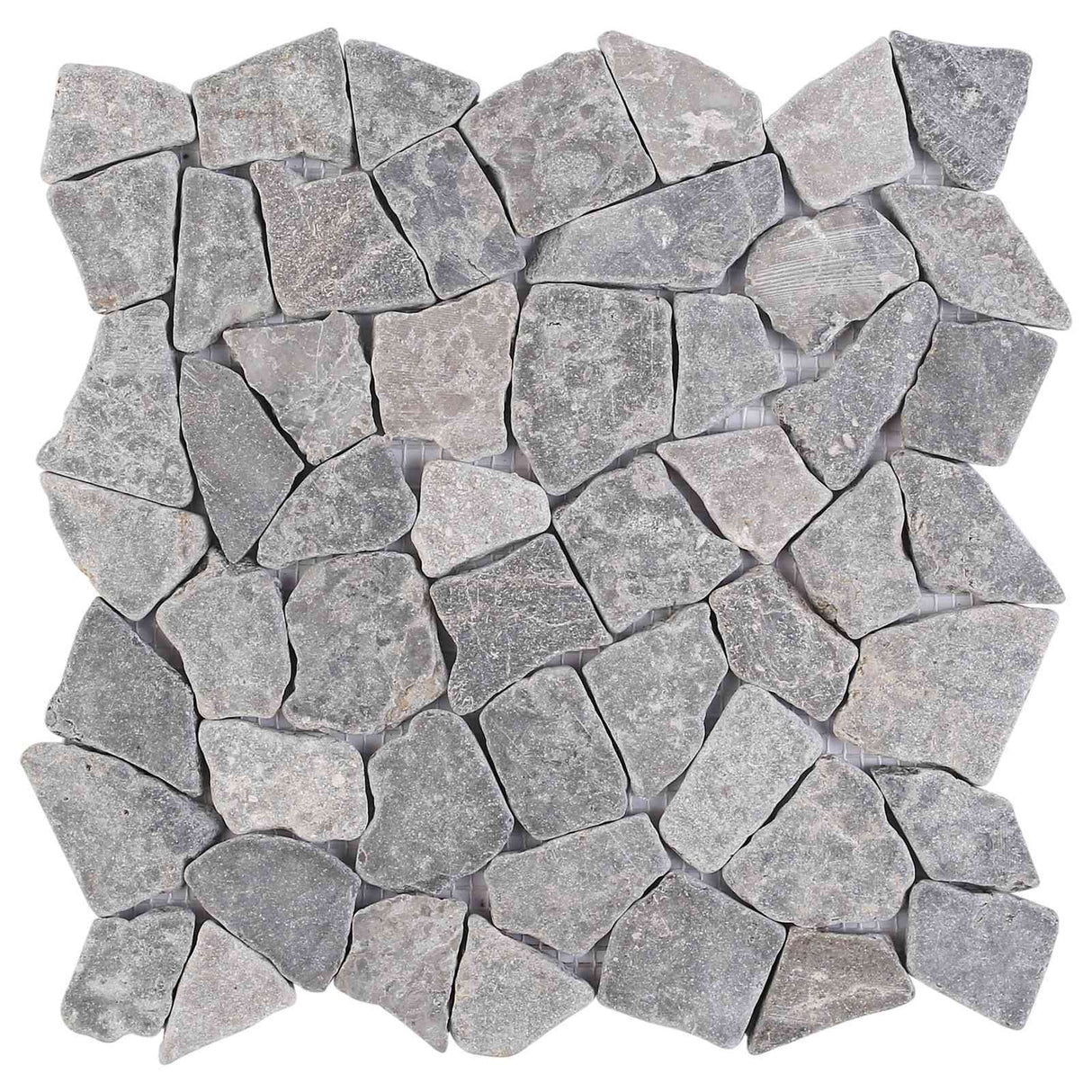 vidaXL Mozaïektegels Lichtgrijs 30 x 30 cm Marmer
