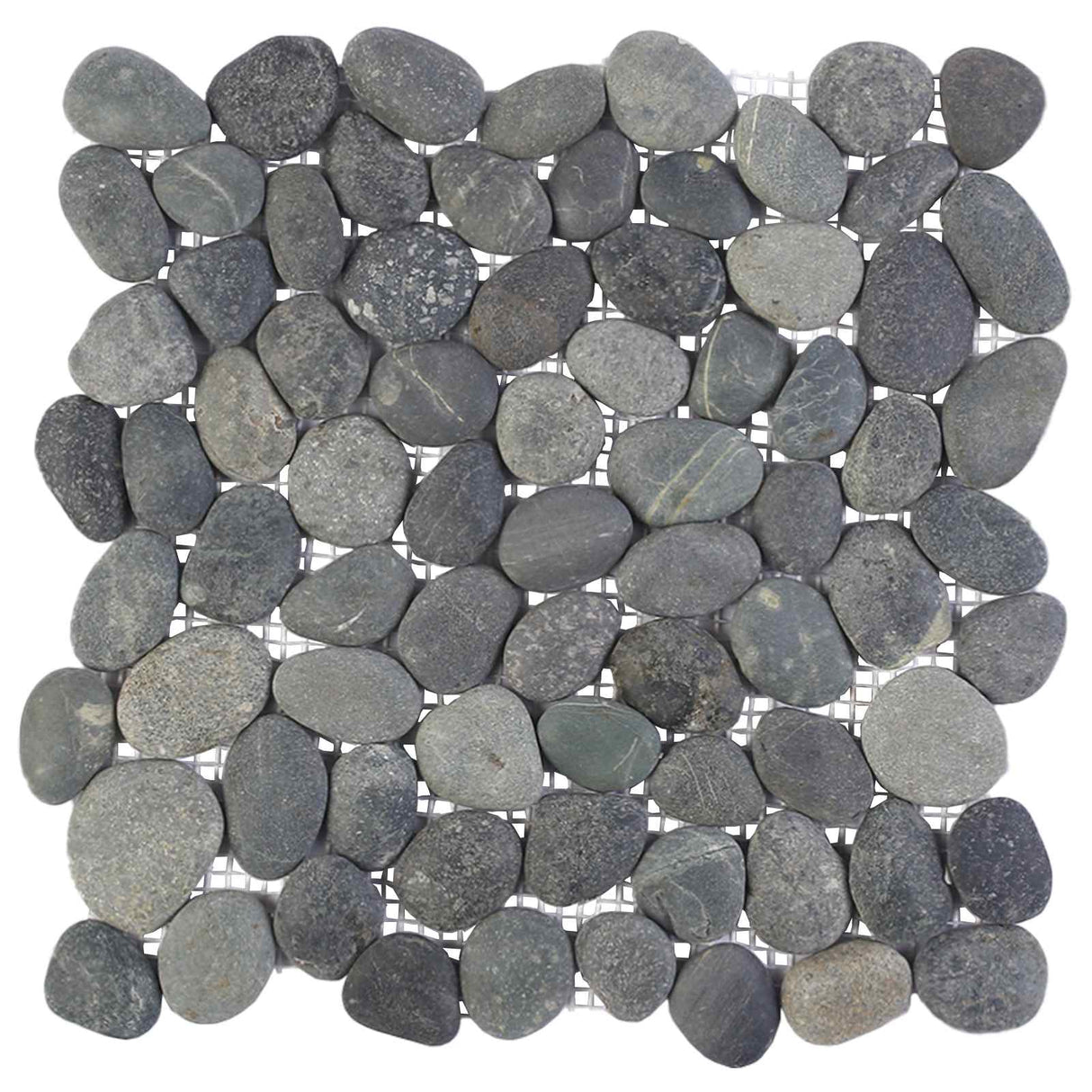 vidaXL Kiezeltegels Beige en lichtroze 30 x 30 cm Rivier Kiezel
