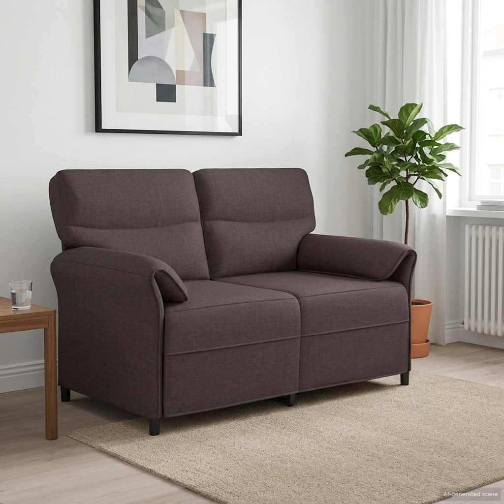 vidaXL Bank 100% polyester metalen frame MDF, Multiplex