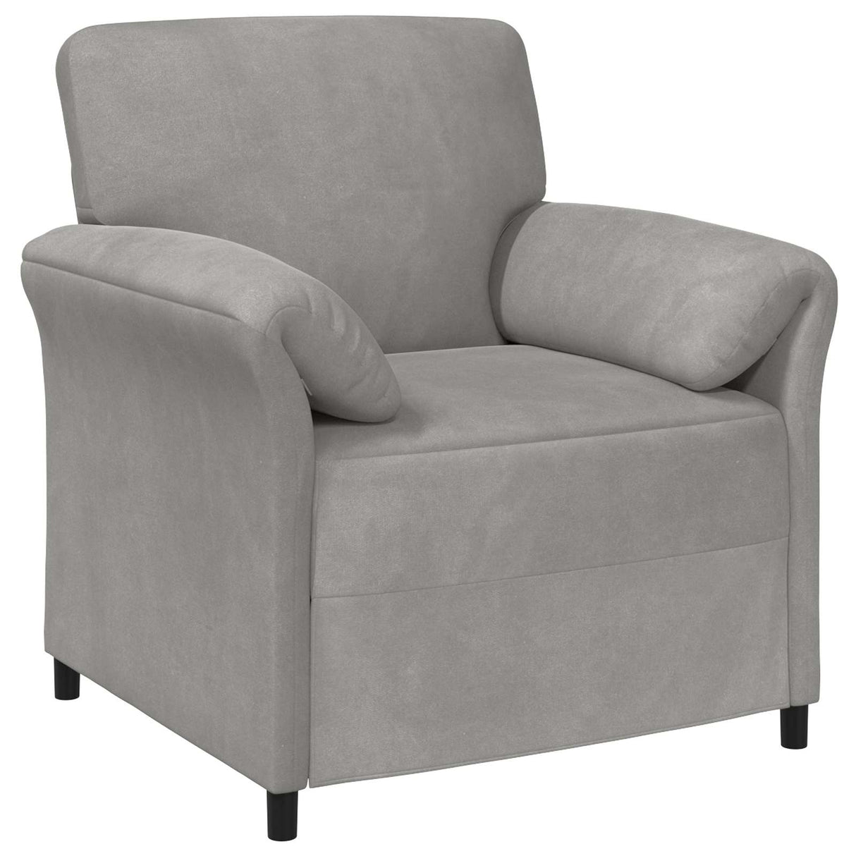 vidaXL 1-Zits Bank Lichtgrijs 88 x 83 x 95 cm Fluweel