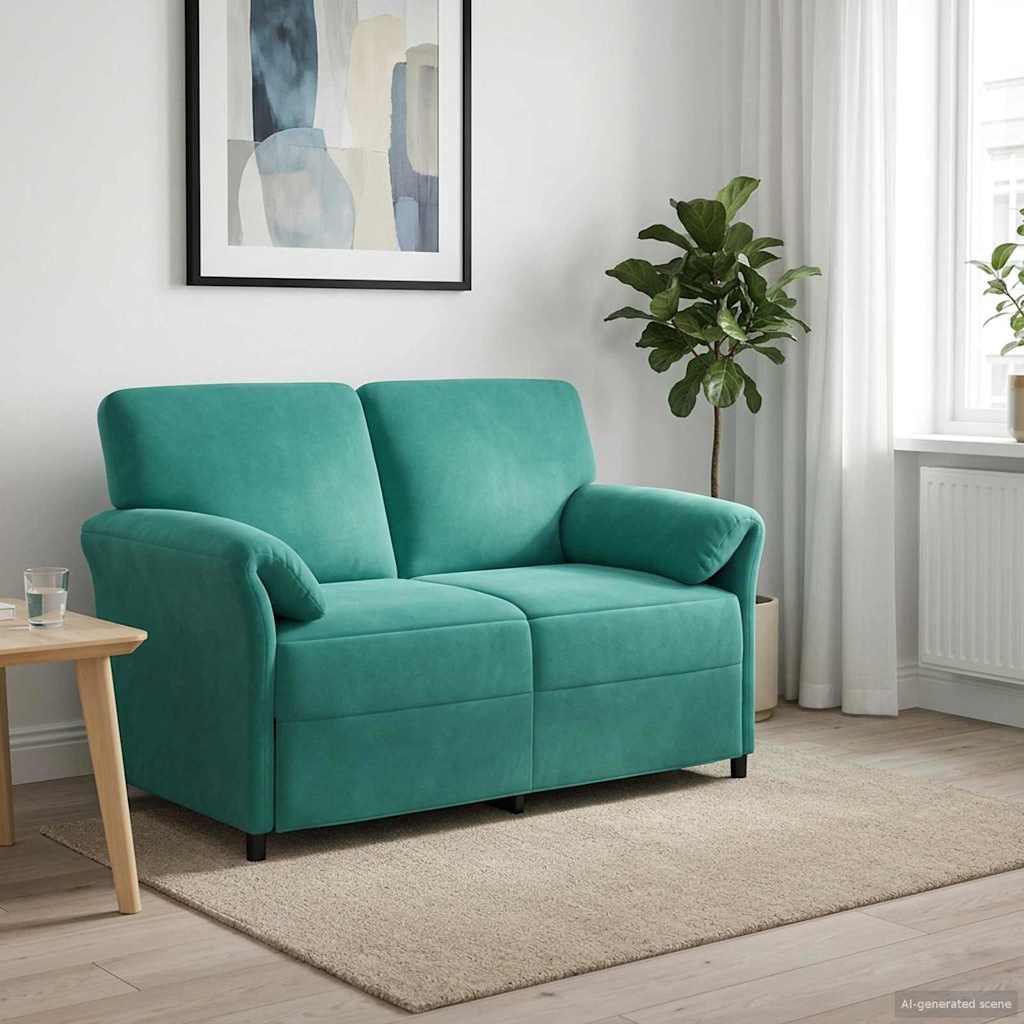 vidaXL 1-Zits Bank Lichtgrijs 88 x 83 x 95 cm Fluweel