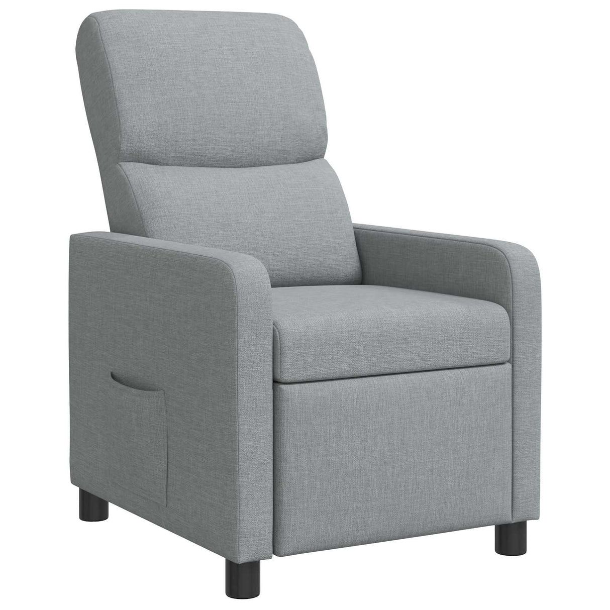 vidaXL Recliner Light Grey Fabric