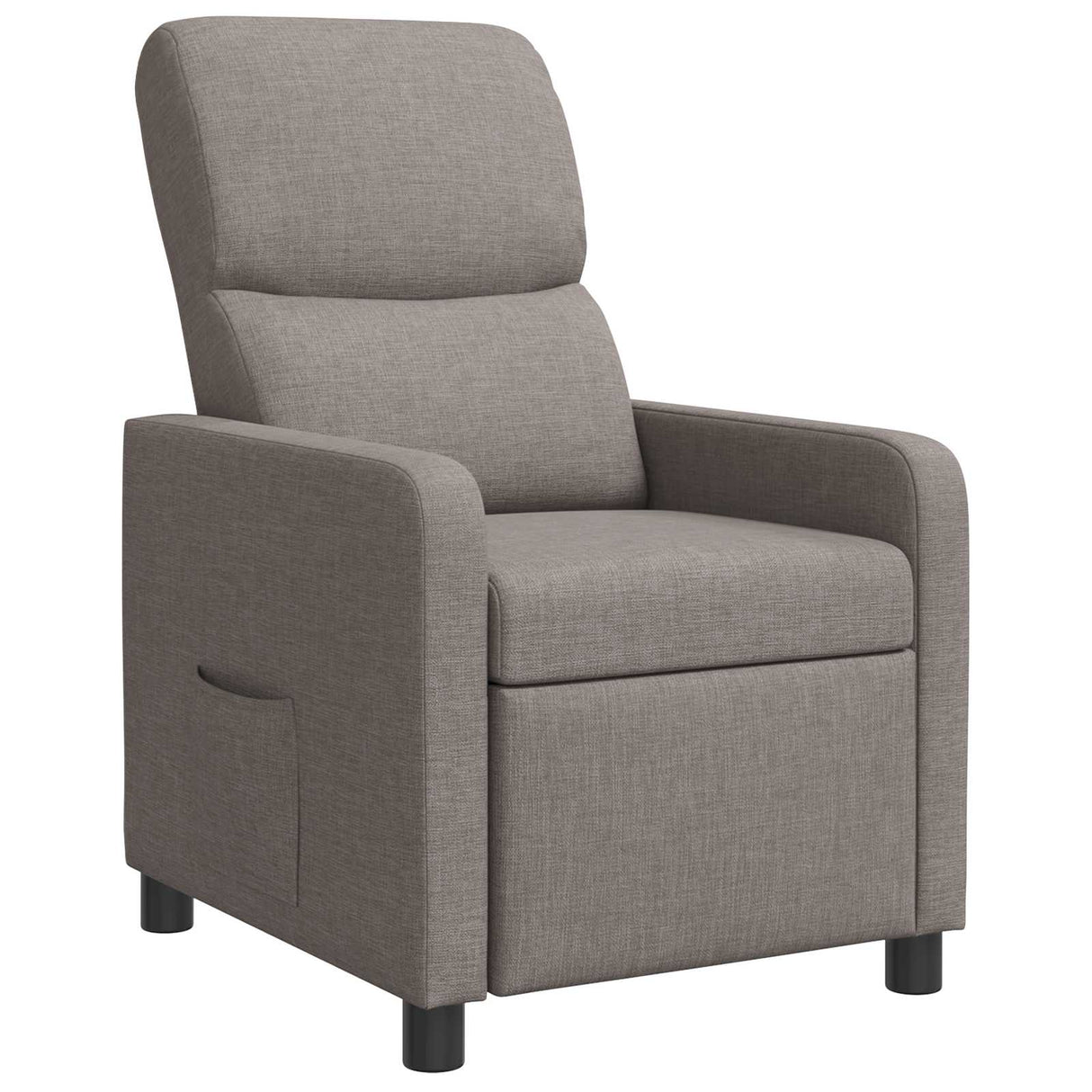 vidaXL Recliner Light Grey Fabric