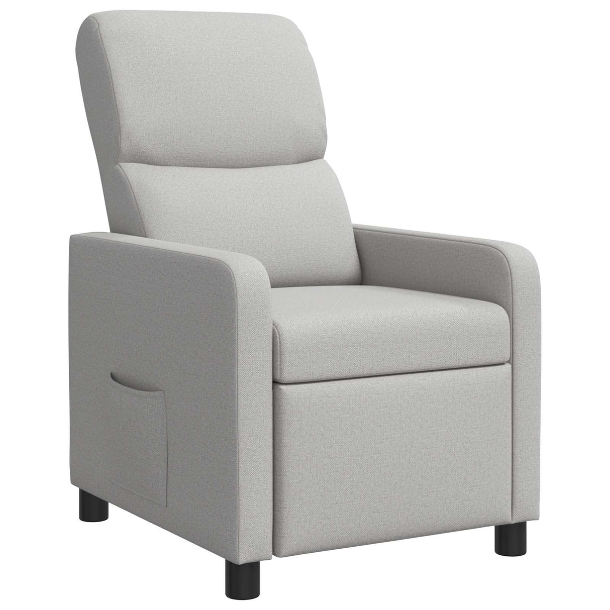 vidaXL Recliner Light Grey Fabric