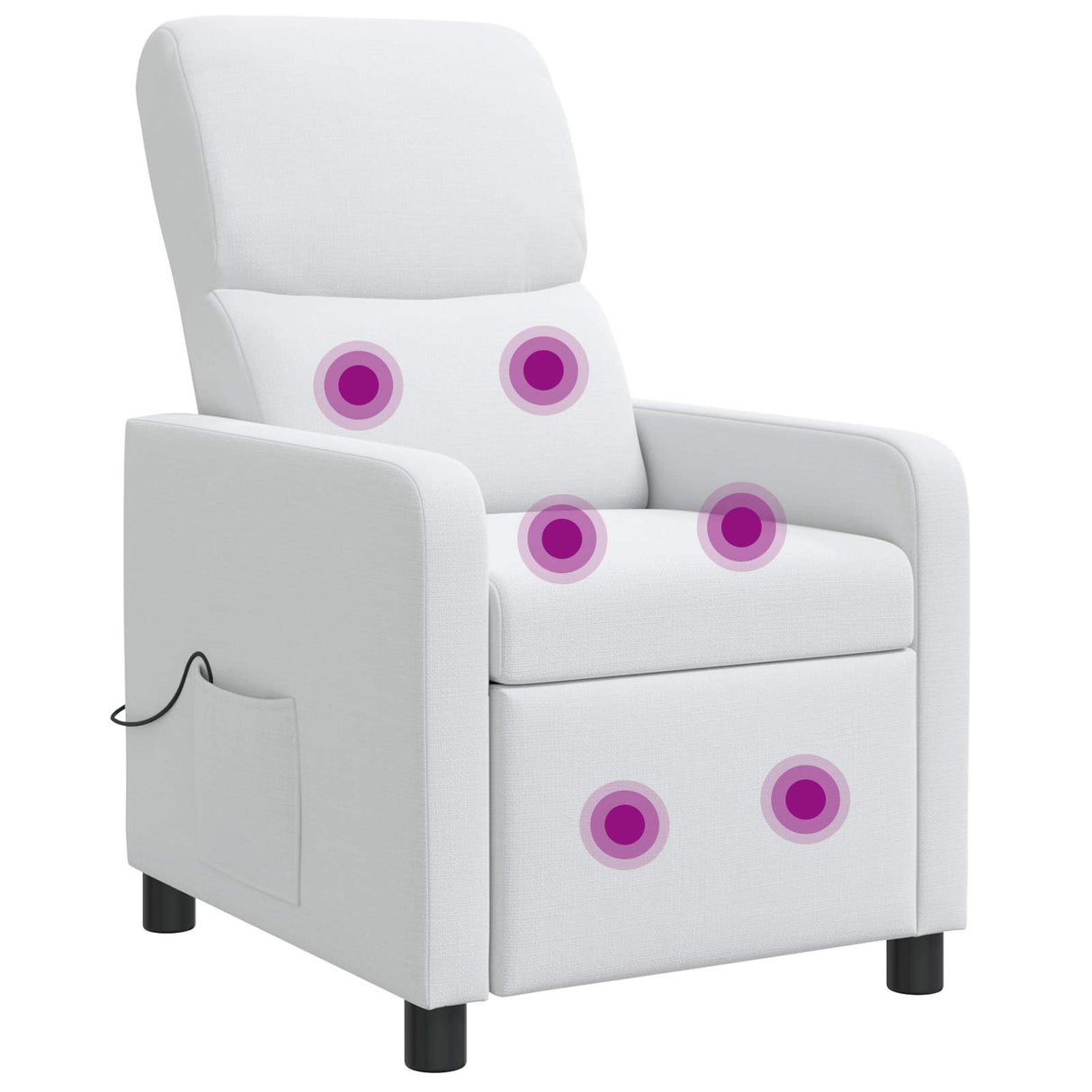 vidaXL Recliner Light Grey Fabric