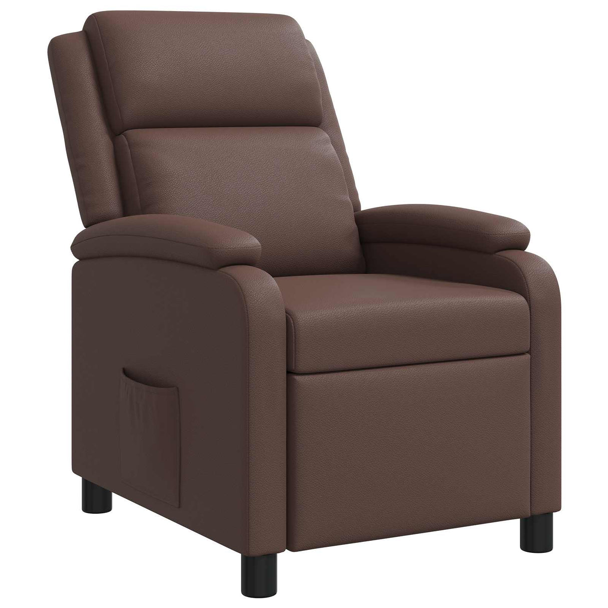 vidaXL Recliner Black Faux Leather