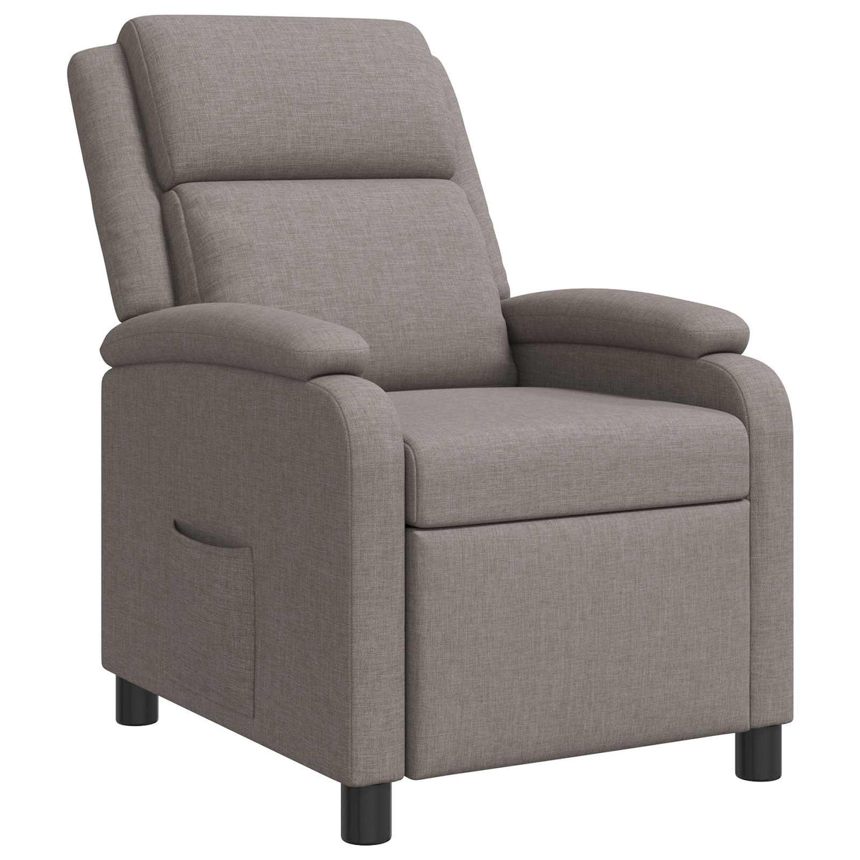 vidaXL Recliner Lichtgrijs Stof
