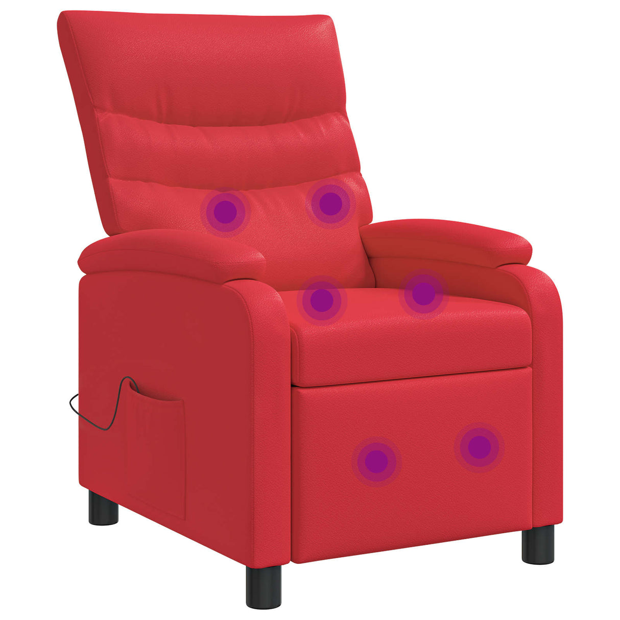 vidaXL Recliner Zwart Kunstleer