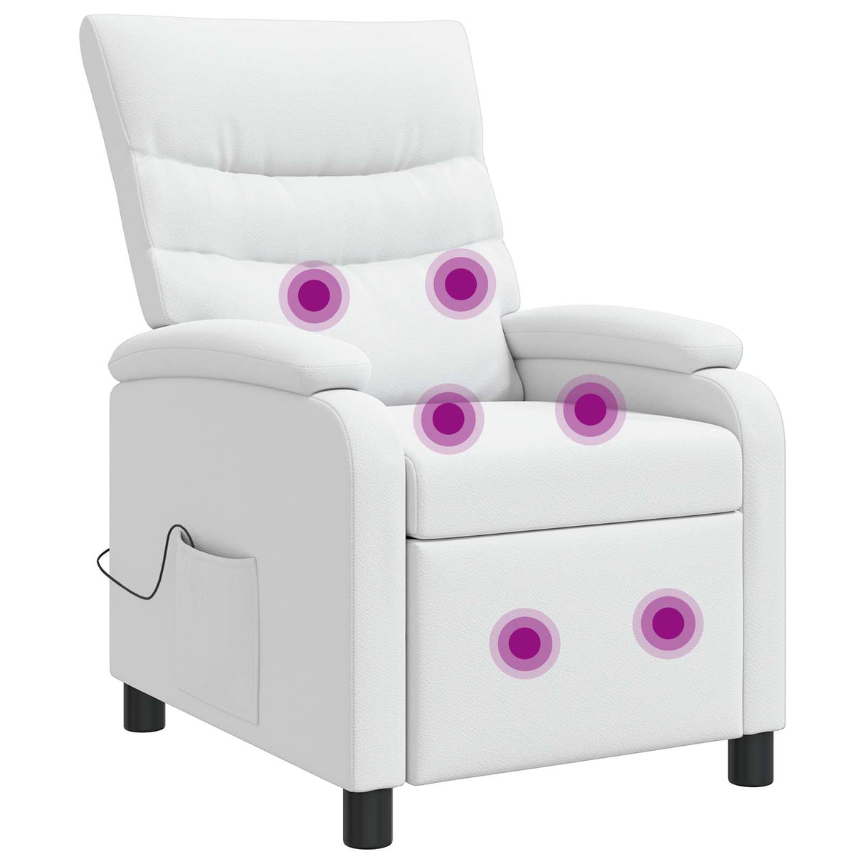 vidaXL Recliner Zwart Kunstleer