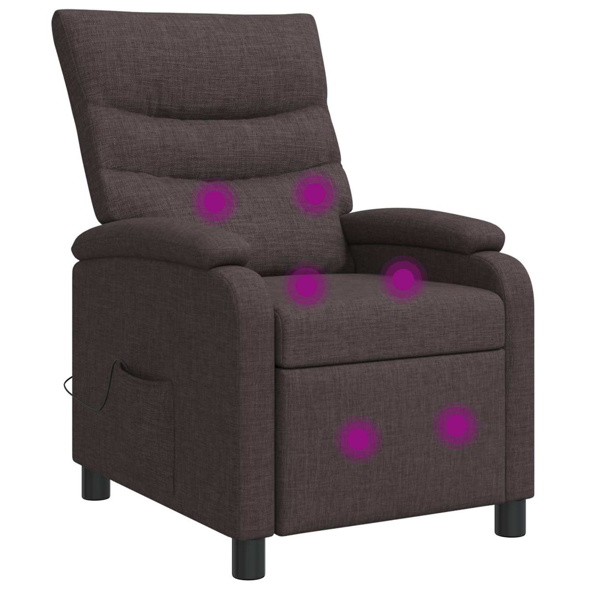 vidaXL Recliner Lichtgrijs Stof