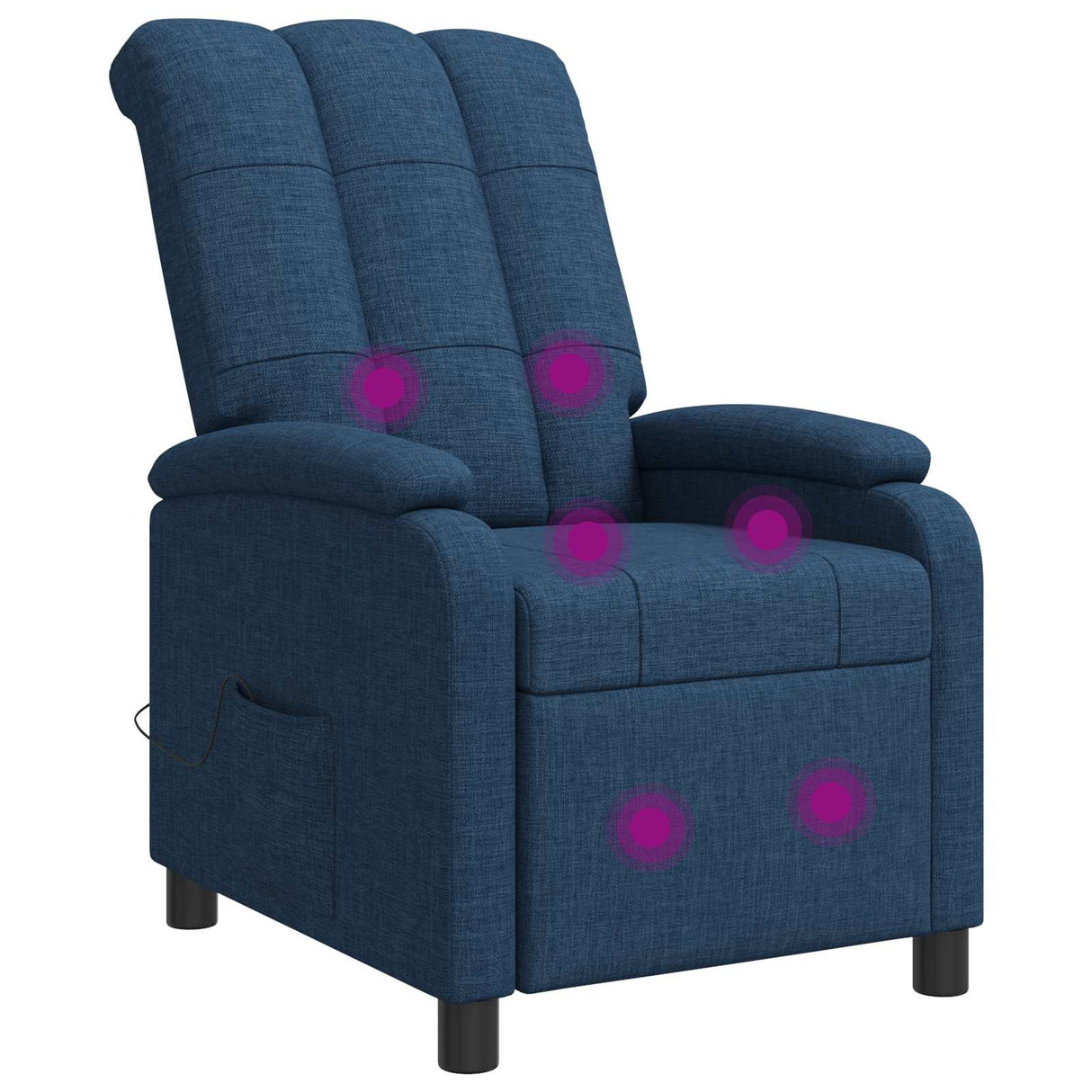 vidaXL Recliner Light Grey Fabric