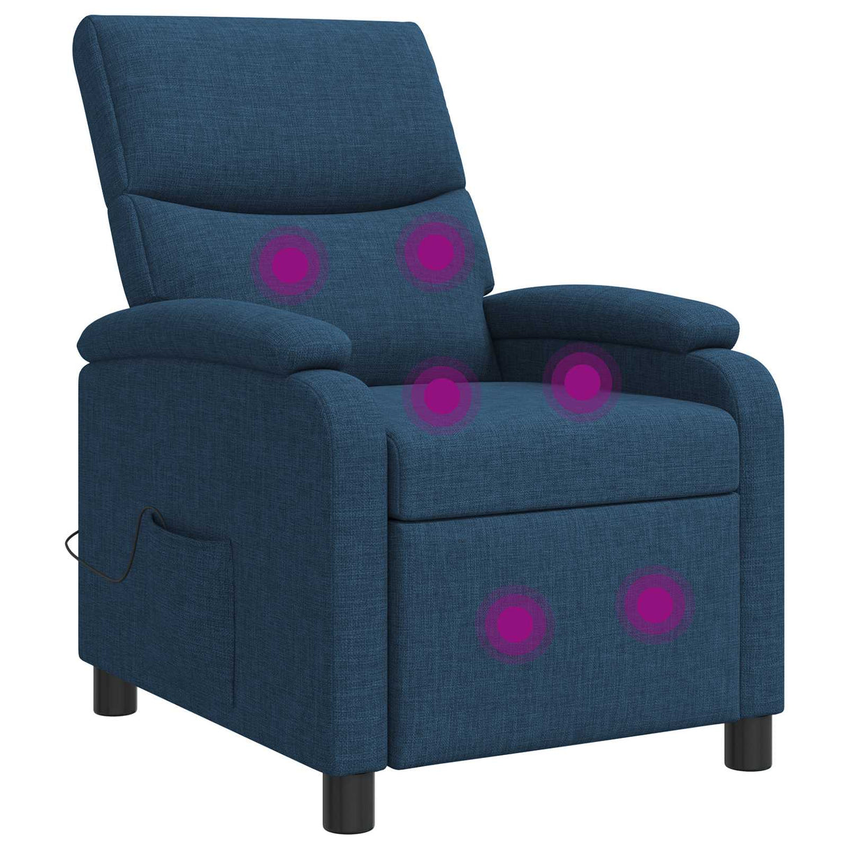 vidaXL Recliner Light Grey Fabric