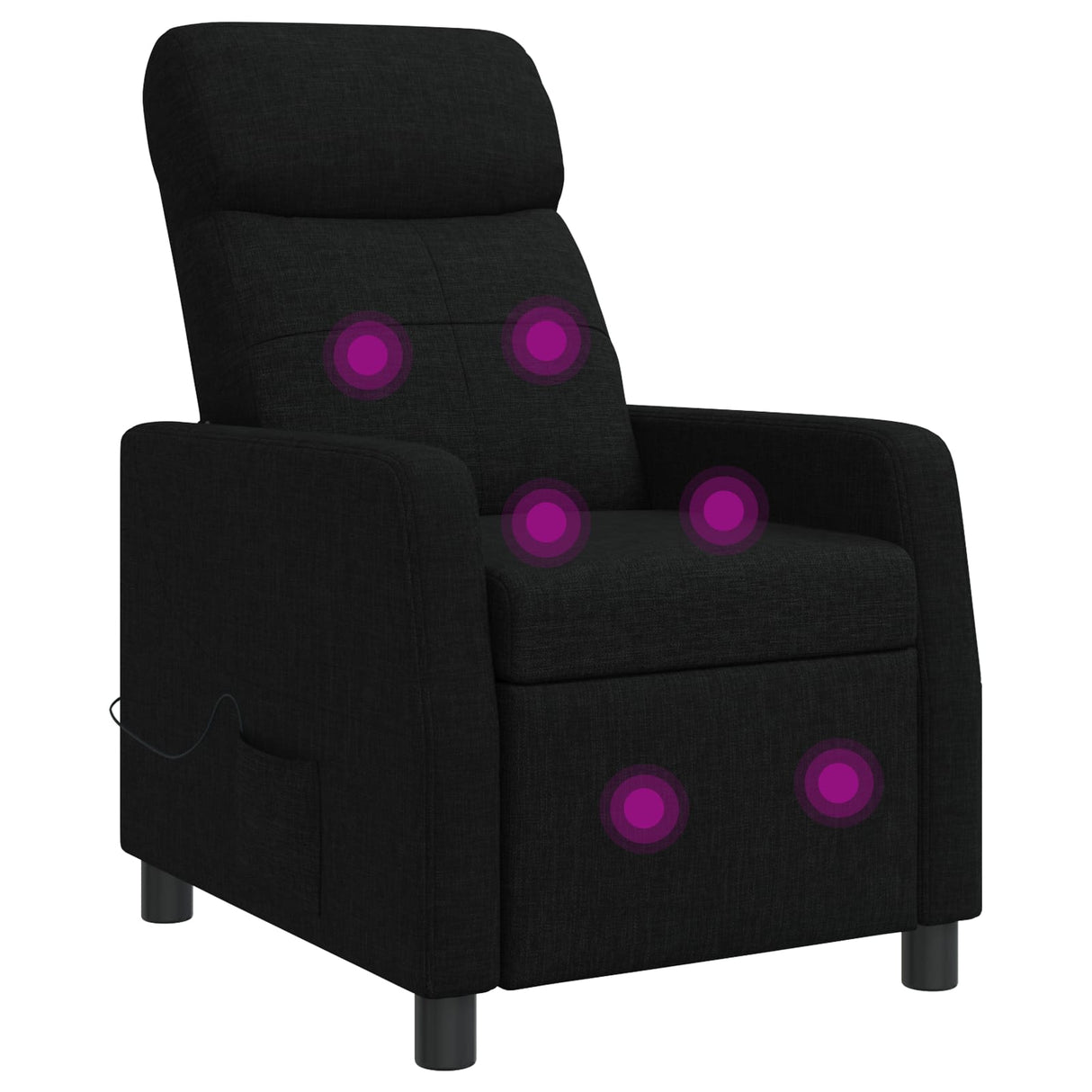 vidaXL Recliner Light Grey Fabric