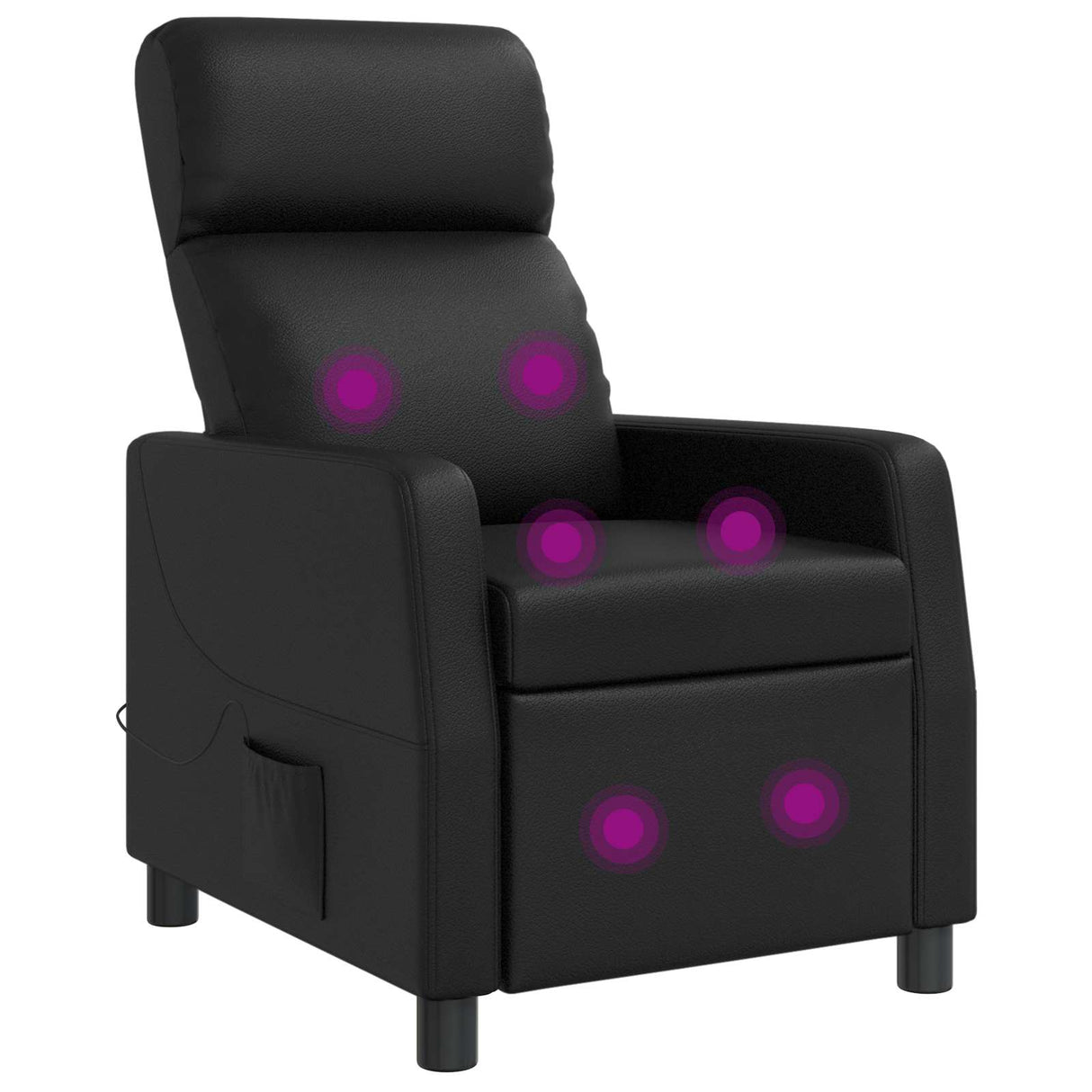 vidaXL Recliner Zwart Kunstleer