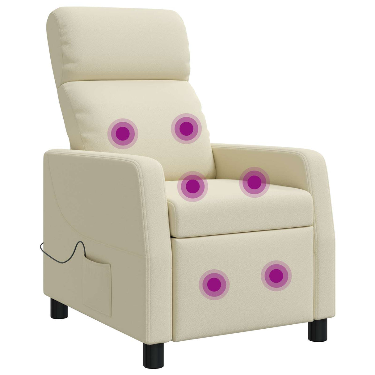vidaXL Recliner Zwart Kunstleer