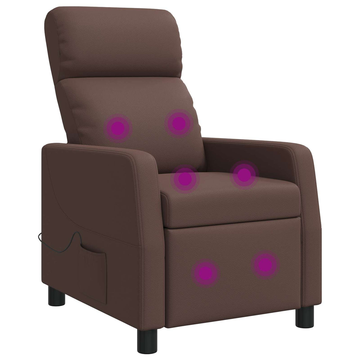vidaXL Recliner Zwart Kunstleer