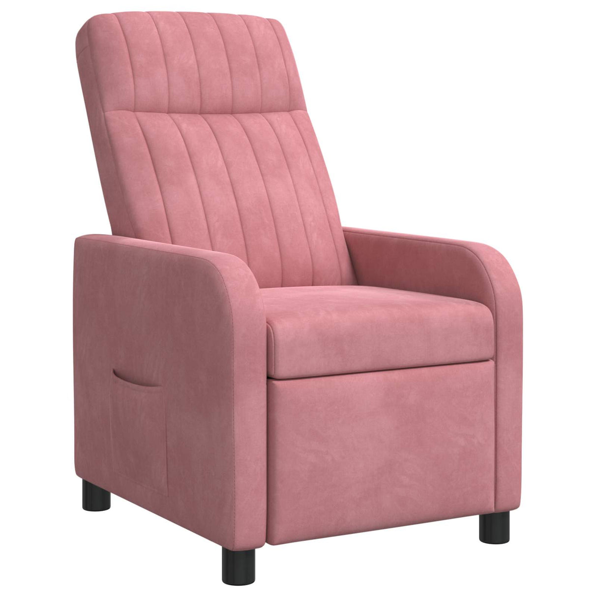 vidaXL Recliner Lichtgrijs fluweel