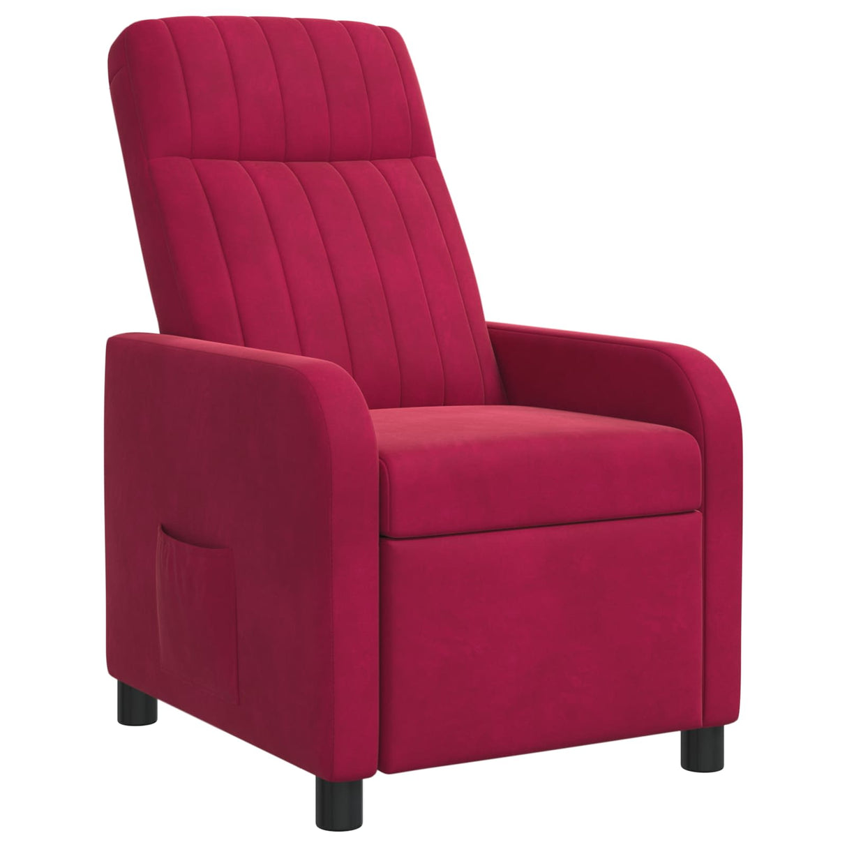 vidaXL Recliner Lichtgrijs fluweel
