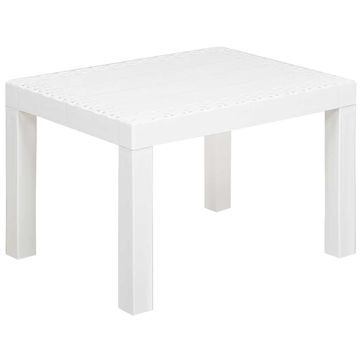 vidaXL Lounge Set with Cushions 3 pcs White PP