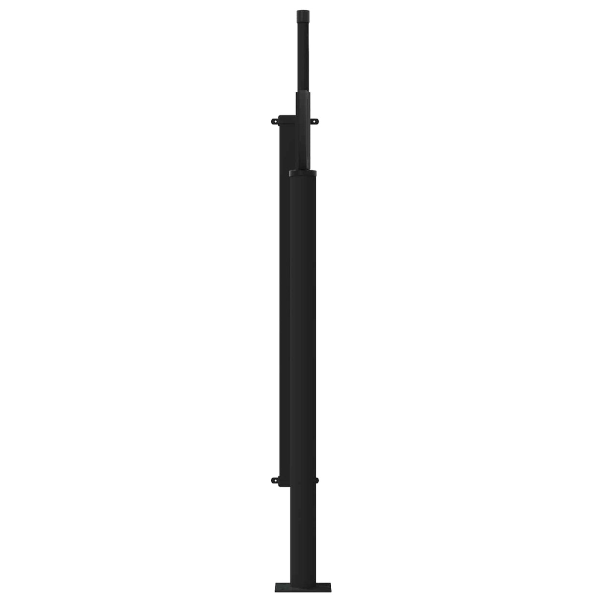 vidaXL Windscherm uittrekbaar 100x300 cm zwart