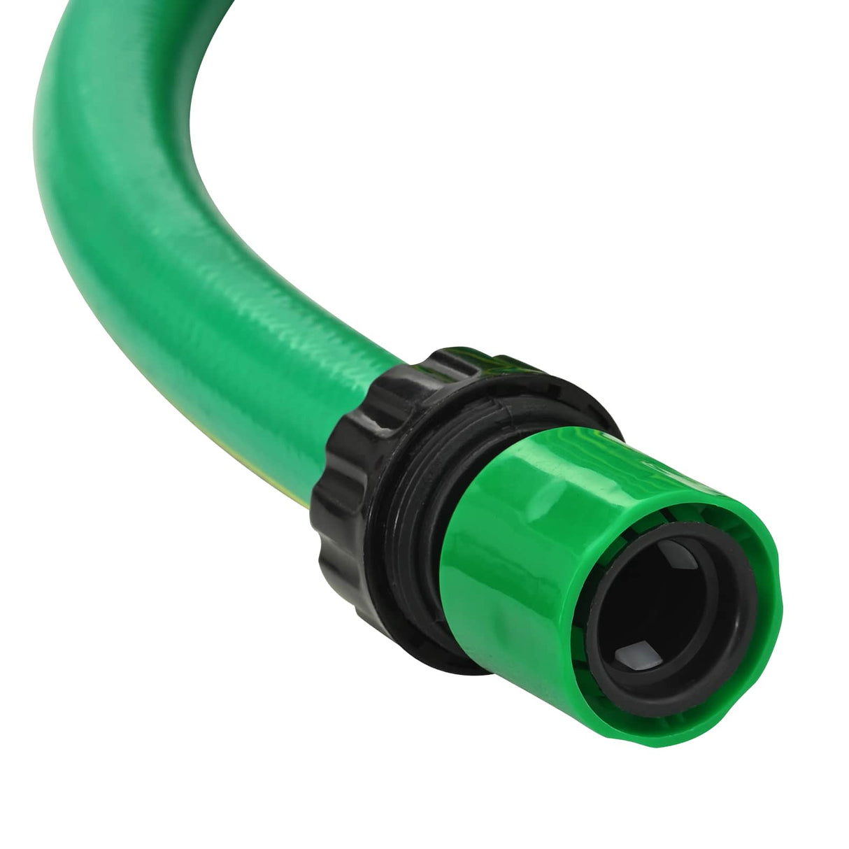 vidaXL Tuinslang 5-laags Groen en Geel 1 / 2'' 10 m PVC