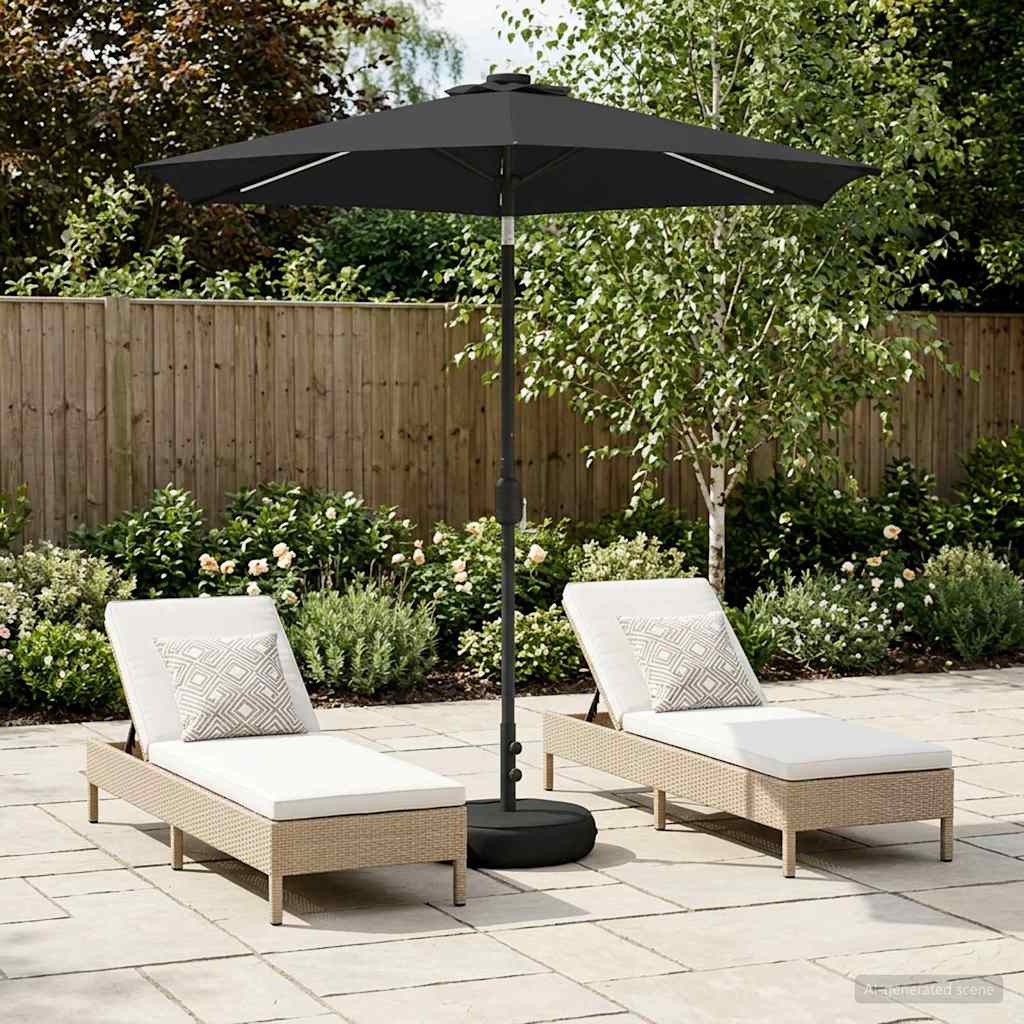 vidaXL Tuinhaard met LED-verlichting en basis 200 x 300 cm Polyester