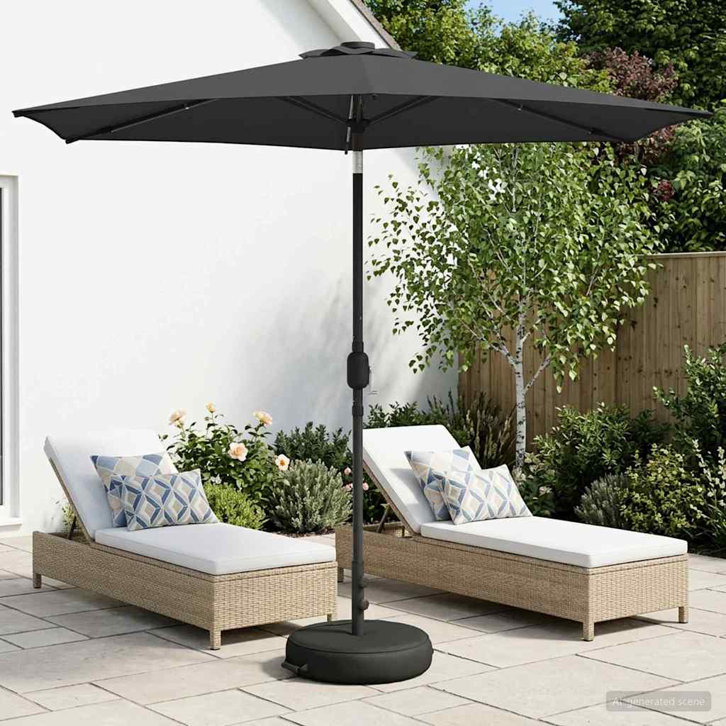 vidaXL Tuinhaard met LED-verlichting en basis 200 x 300 cm Polyester