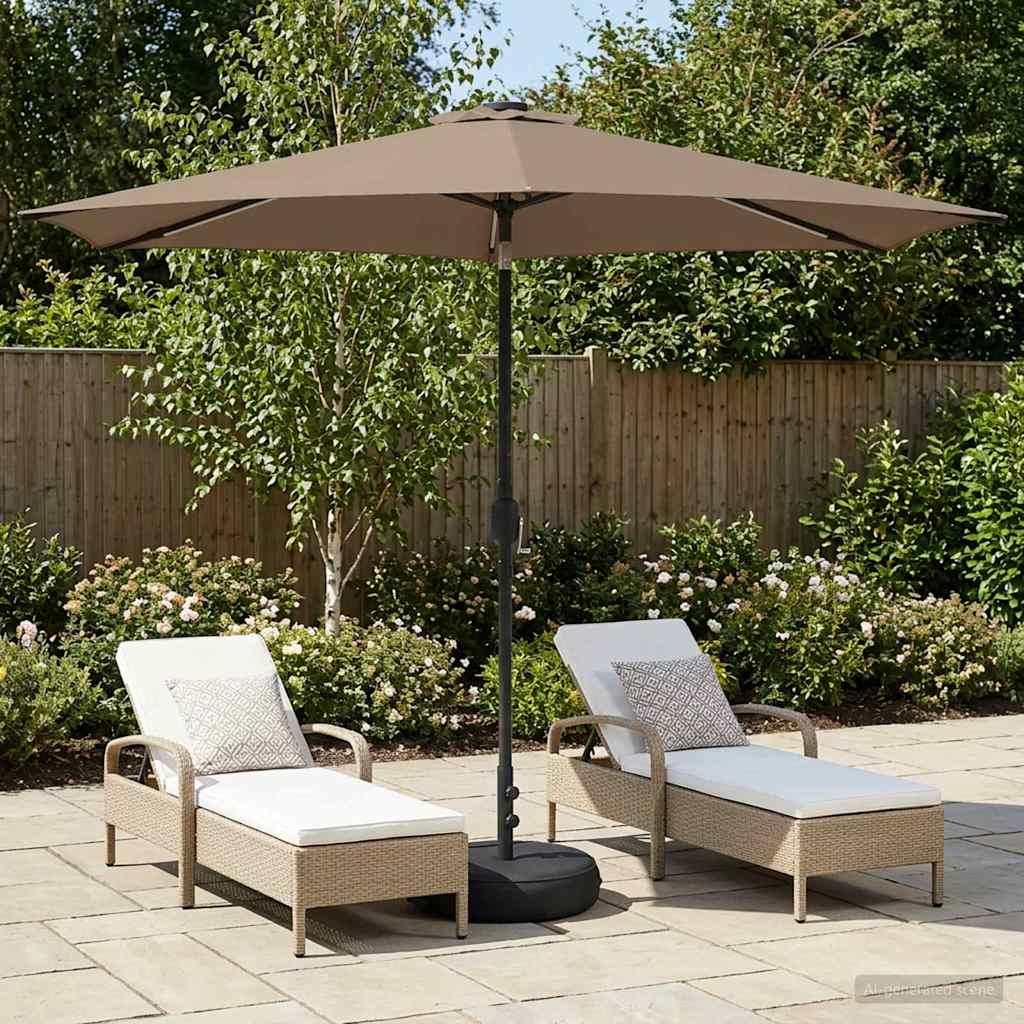 vidaXL Tuinhaard met LED-verlichting en basis 200 x 300 cm Polyester