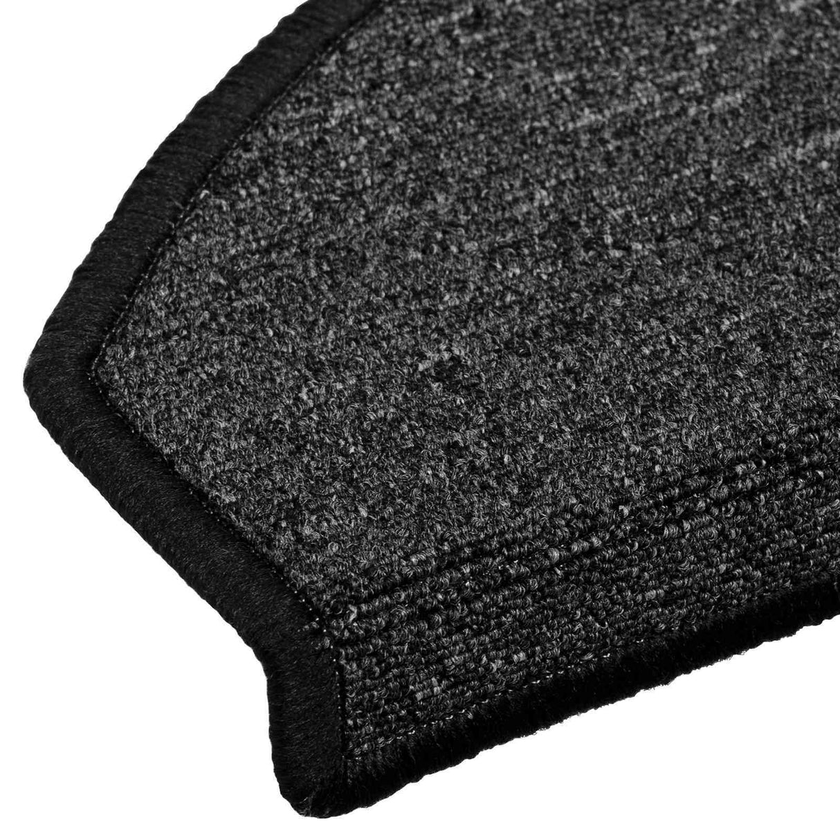 vidaXL Stair Mats 15 pcs 56x17x3 cm Anthracite Half Round