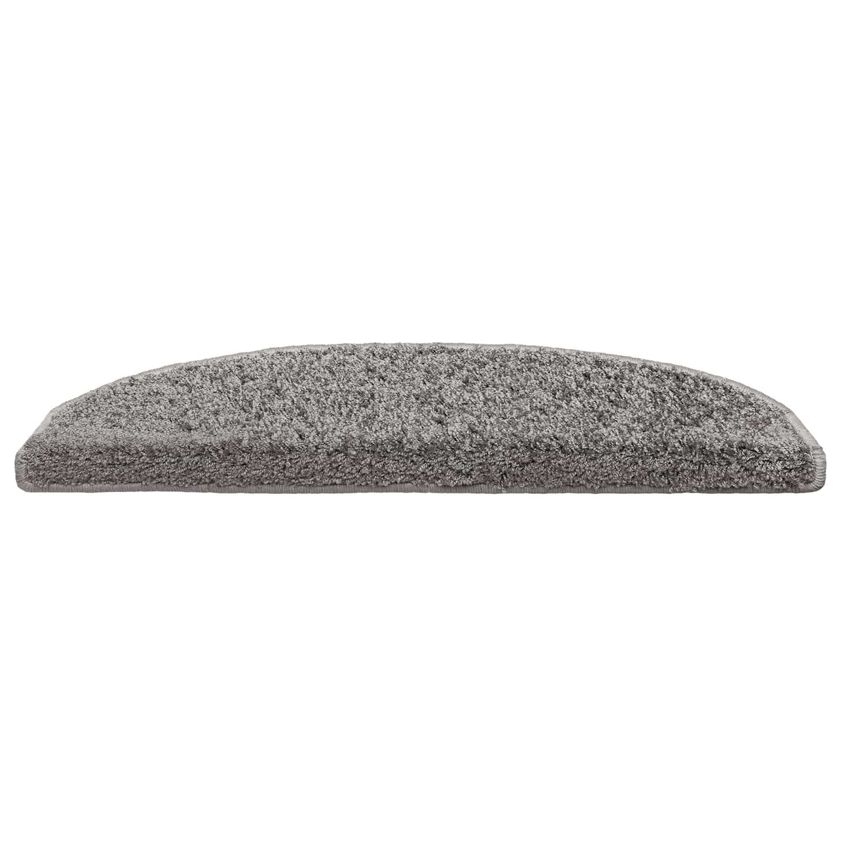 vidaXL Stair Mats 15 pcs 56x17x3 cm Grey Semi-circular