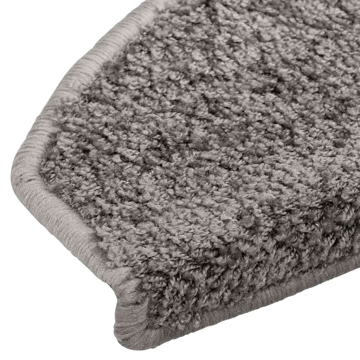 vidaXL Stair Mats 15 pcs 56x17x3 cm Grey Semi-circular
