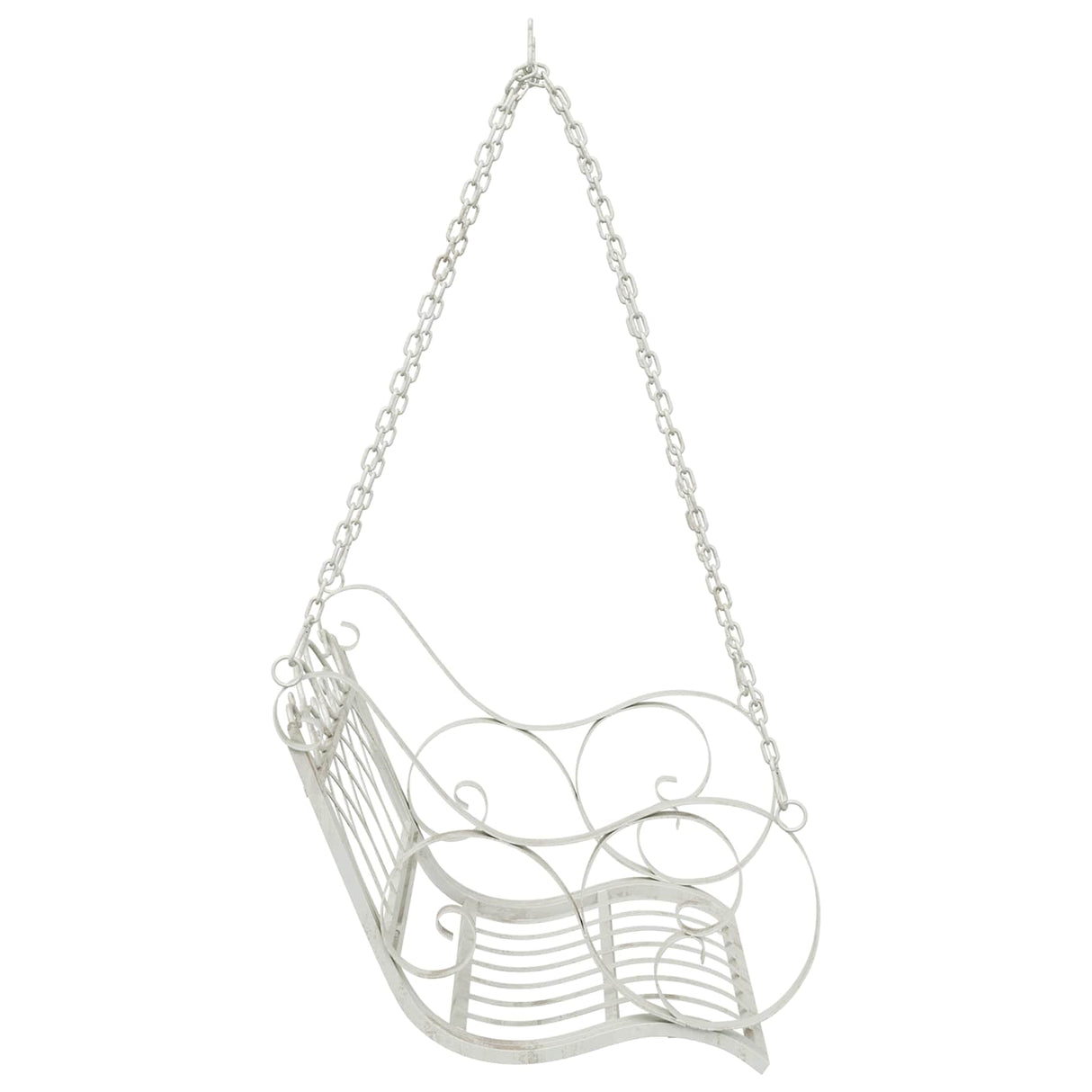 vidaXL Rocking Chair Steel 71 x 75 x 59 cm Antique White