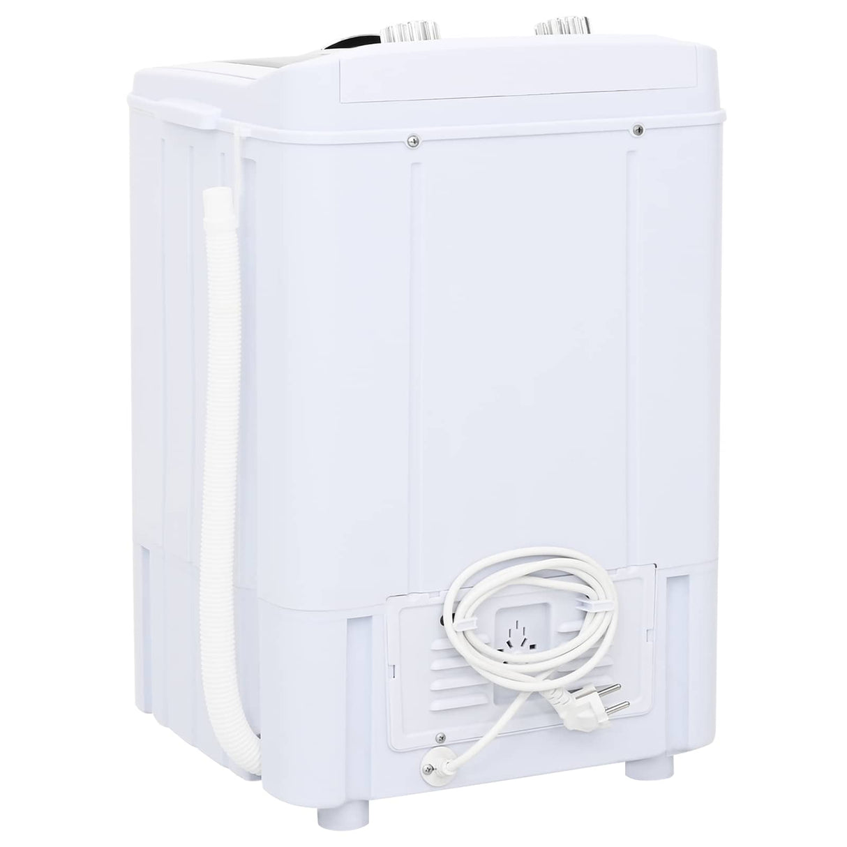 vidaXL Mini wasmachine met één tub 4,6 kg Blauw en Wit