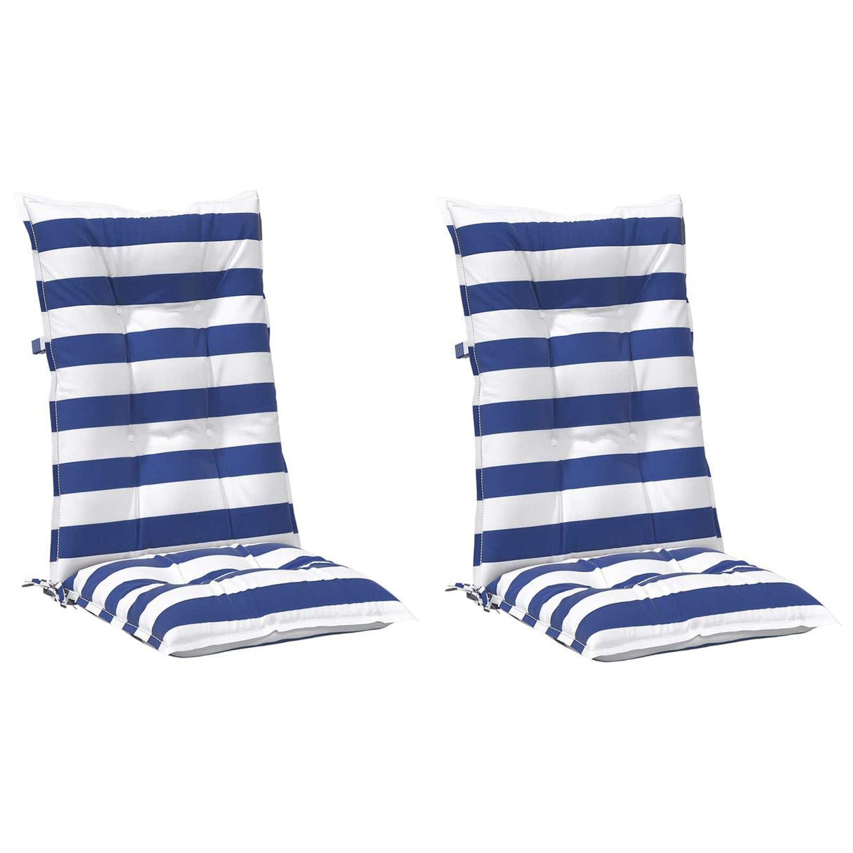 vidaXL Outdoor Cushion 2 pcs Blue and White 120 x 50 x 7 cm Fabric