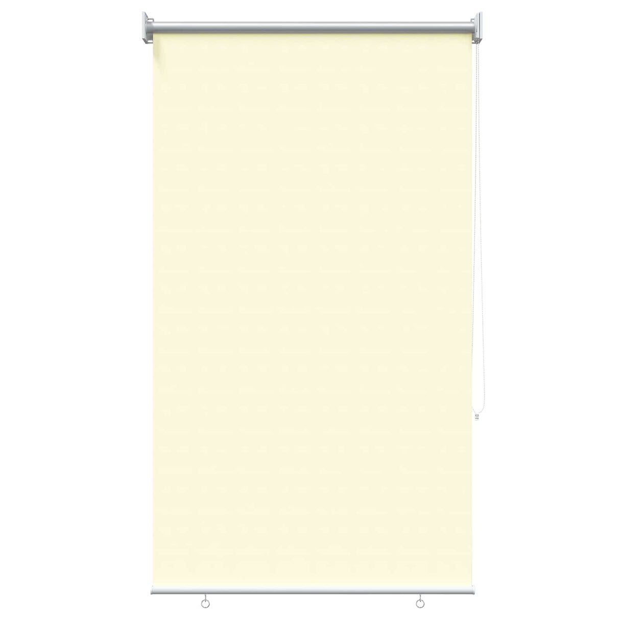 vidaXL Buitenrolgordijn UV-bescherming Crèmekleurig 60 x 140 cm