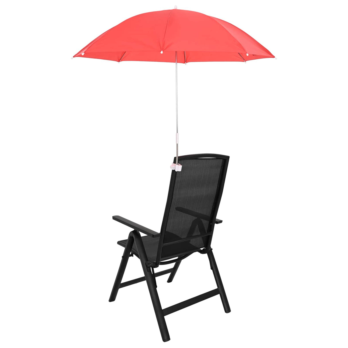 vidaXL Parasol with Clamp 2 pcs Flint Red Ø 105 x 86 cm