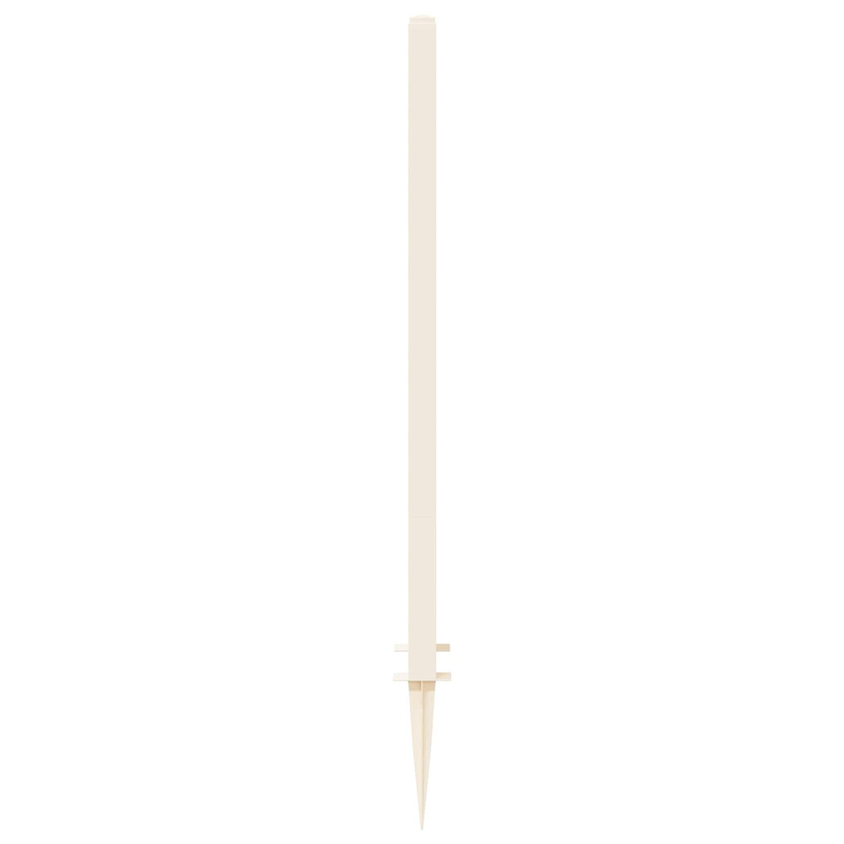 vidaXL Trellis met Spike Wit 43 x 6 x 165 cm PP
