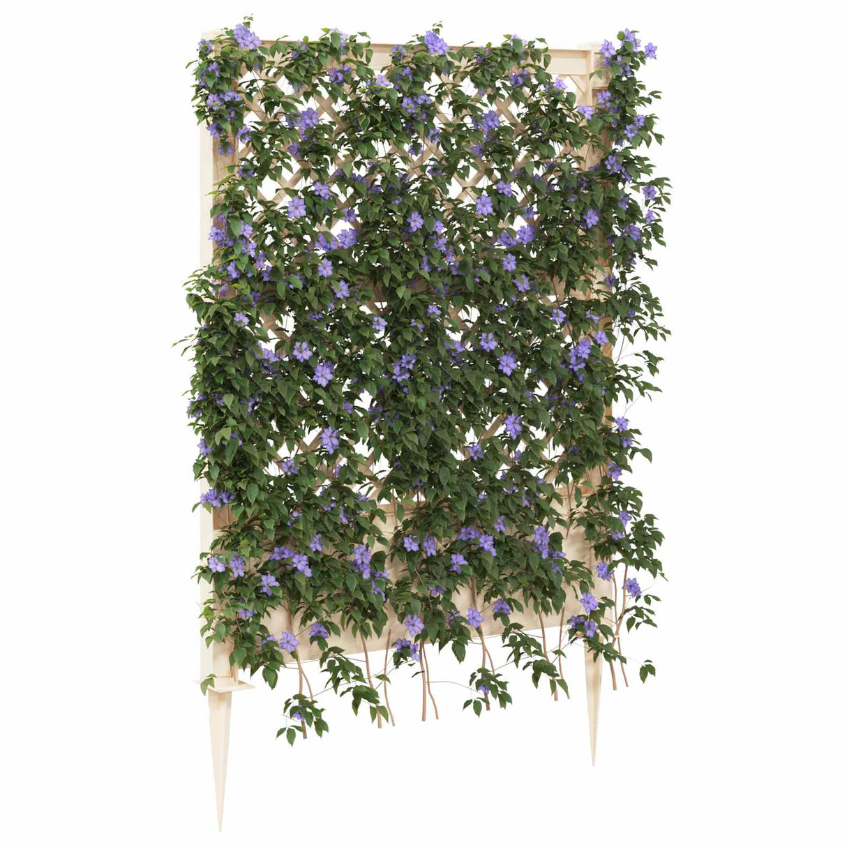 vidaXL Trellis met Spike Wit 99 x 6 x 165 cm PP