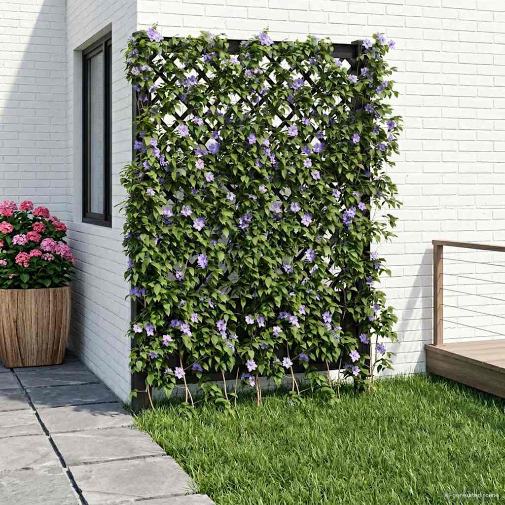vidaXL Trellis met Spike Wit 99 x 6 x 165 cm PP