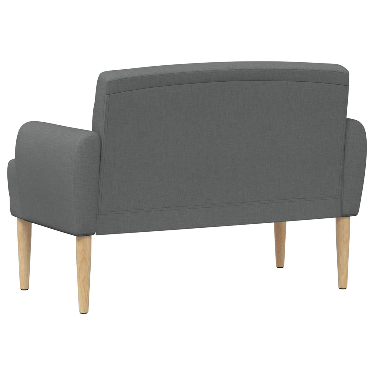 vidaXL Lovingseat met knoopge tuft Lichtgrijs 116 x 67 x 80 cm Stof