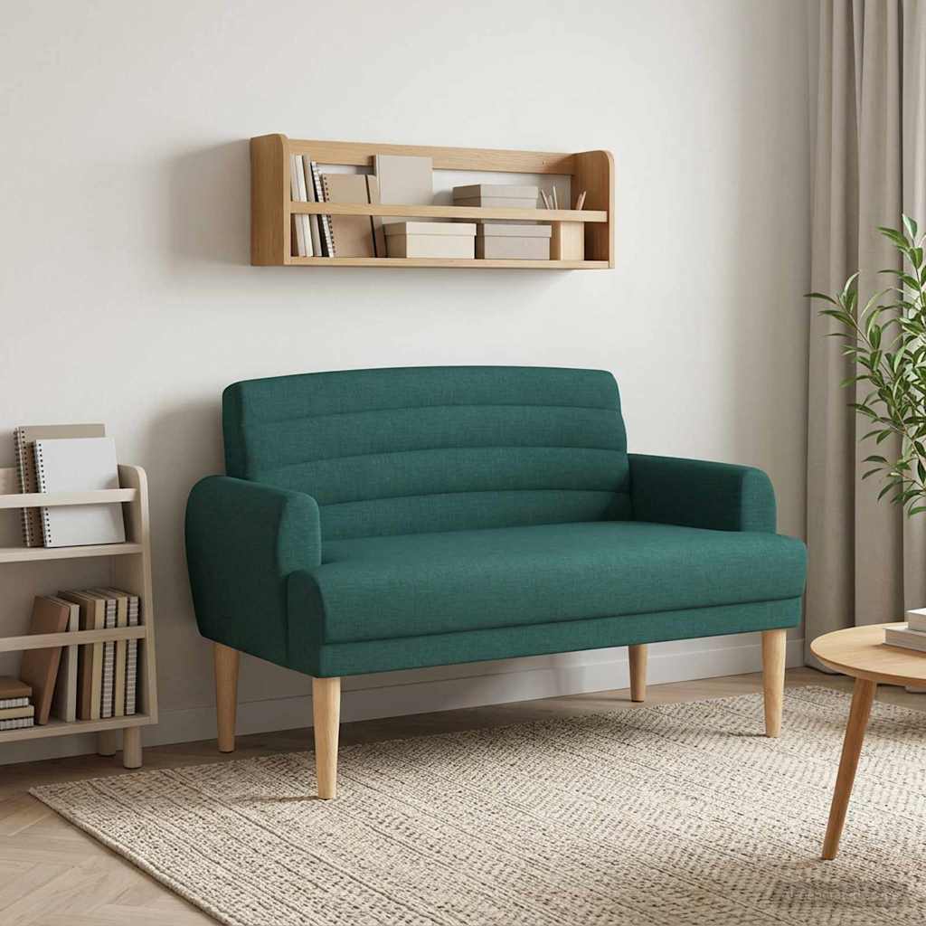 vidaXL Lovingseat met knoopge tuft Lichtgrijs 116 x 67 x 80 cm Stof