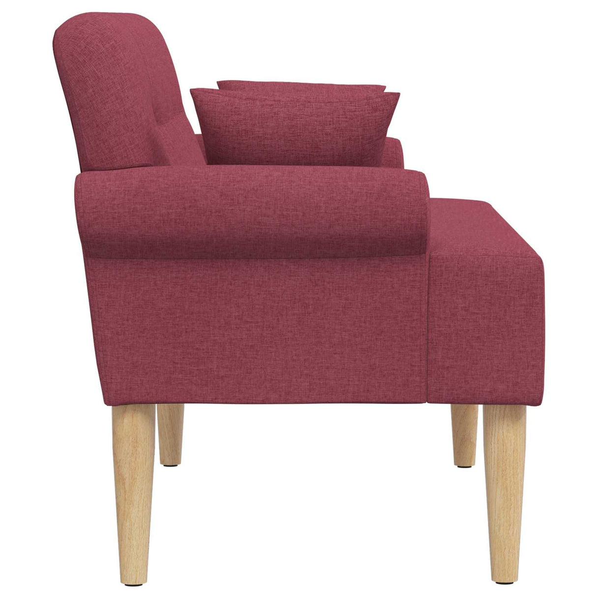 vidaXL Lovingseat met knoopge tuft Zwart 120 x 65 x 79 cm Stof
